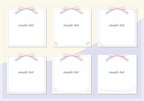 Message card with ribbon, JPG, PNG và AI Message card with ribbon, thẻ nhắn, thẻ, khung, JPG, PNG và AI