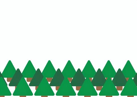 森の木々のイラスト 森,木,木々,緑,自然,樹々,可愛い,メルヘン,イラスト,素材のイラスト素材