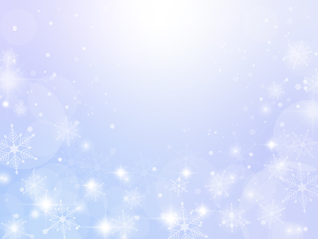 キラキラでフワフワな雪の結晶の背景 水色 冬,背景,雪,結晶,キラキラ,光,グラデーション,淡い,水色,フレームのイラスト素材