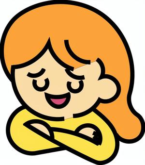 共感している女の子 共感している女の子 共感,相槌,リアクション,表情,聞き上手,女の子,人物,キャラのイラスト素材