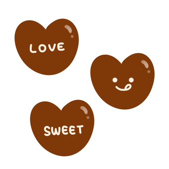 Decorated chocolate, chocolate, set, sweets, JPG and PNG