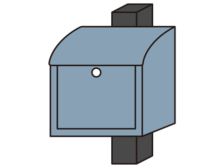 玄関の郵便ポスト 郵便,ポスト,郵便受け,玄関,手紙,投函,封筒,レターボックス,配達,郵送のイラスト素材