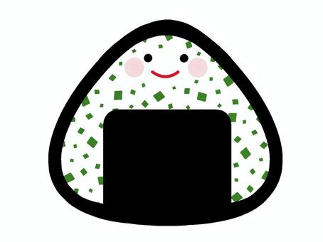 Illustration, pirinç topu, onigiri, pirinç topları, 