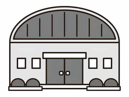 体育館 体育館,施設,建物,学校,建築物,外観,運動,体育,スポーツ,アイコンのイラスト素材