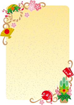 見出し71＜正月・背景・縦＞