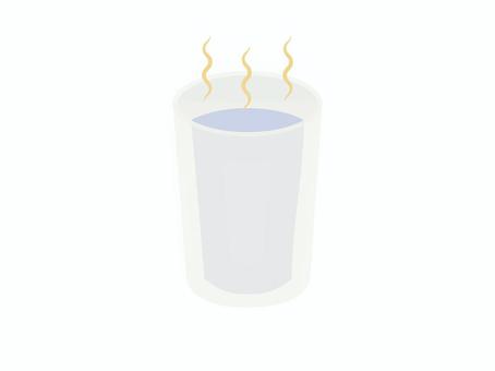 臭い水の入ったコップ 匂い,臭い,汚い,不潔,熱い,熱湯,水,湯気,コップ,水分のイラスト素材
