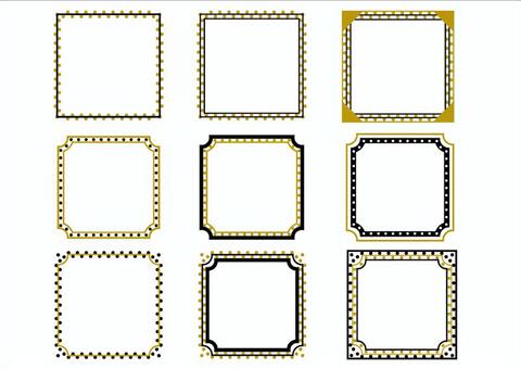 シンプルフレーム プレゼント,広告,バック,シンプル,名刺,カード,メモ,レター,チェック,中華のイラスト素材