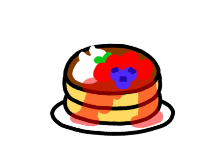 Illustration, pancake, cake, snack, 