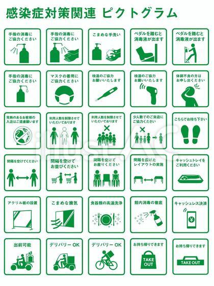 感染症対策 ピクトグラム