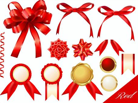 Ribbon A_ Red, ribbon, ribbon, bow, JPG, PNG and AI