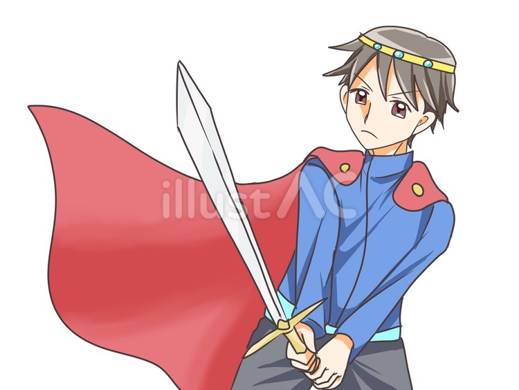剣を持った勇者 勇者,剣,男の子のイラスト素材