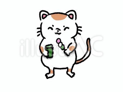 三色団子とねこさん