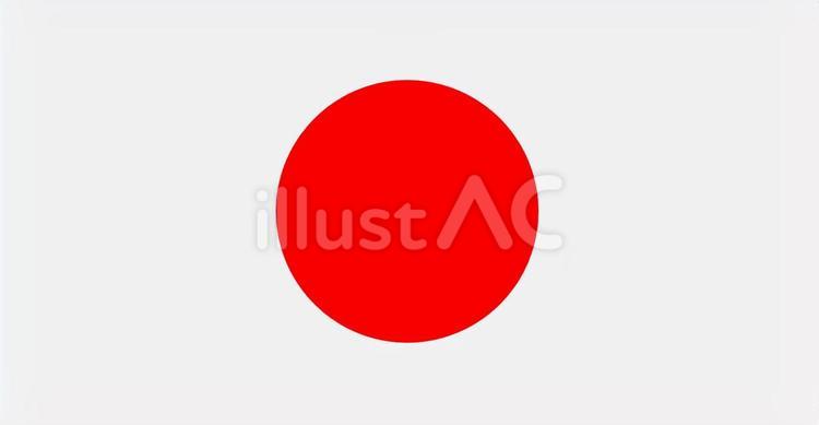 国旗②　日本 国旗,日本,日の丸のイラスト素材