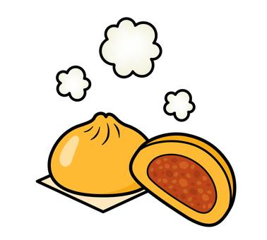 ピザまんのアイコン ピザまんのアイコン ピザまん,食べ物,中華,蒸し,饅頭,中華まん,点心,飲茶,ピザ,アイコンのイラスト素材