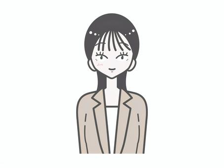 オフィス女性｜微笑み