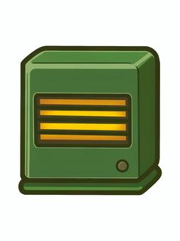 暖房器具　電気ストーブ ファンヒーター,電気ストーブ,ヒーター,ストーブ,冬,春,電気ヒーター,暖かい,温かい,温めるのイラスト素材