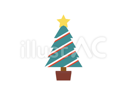 ギザ三角クリスマスツリーアイコン:C
