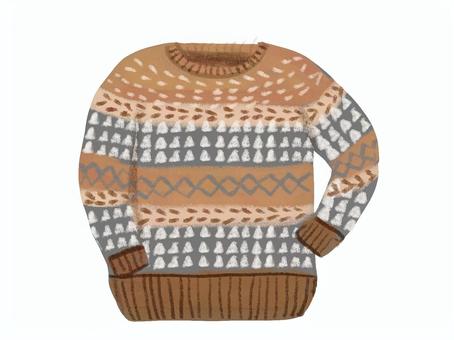 セーター セーター,編み込み,毛糸,リアル,手描きのイラスト素材