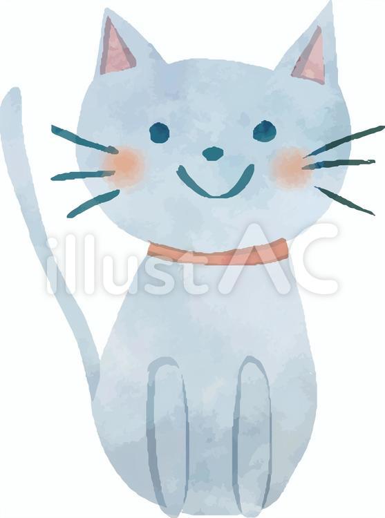 手書き風の猫 猫,動物,手書きのイラスト素材