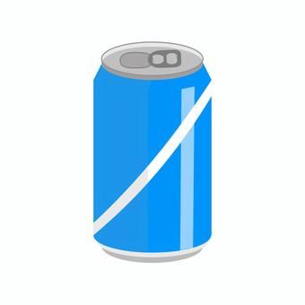 缶ジュース　青 缶,ジュース,ドリンク,プルタブ,シンプル,ベクター,飲み物,飲料,白ライン,未開封のイラスト素材