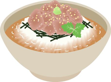 まご茶漬け まご茶漬け,お茶漬け,刺身,ごま,三つ葉,わさび,だし汁,ごはん,食べ物,食事のイラスト素材