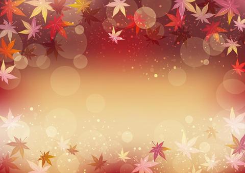 もみじの背景横 秋,赤,紅葉,秋の葉,もみじ,葉,背景,メニュー,季節,華やかのイラスト素材