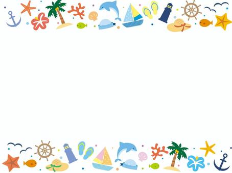 夏天13, JPG, PNG 和 AI 夏天13, 夏天, 框架, 信息卡, JPG, PNG 和 AI