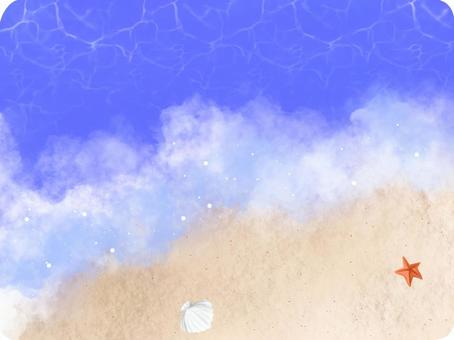 Illustration, sea, beach, beach, JPG and PNG