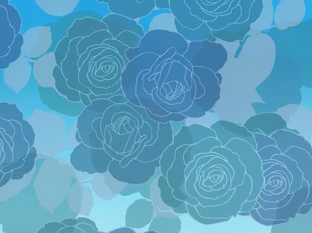 青いバラの壁紙イラスト バラ,青色,背景,壁紙,イラスト,手描き,きれいのイラスト素材
