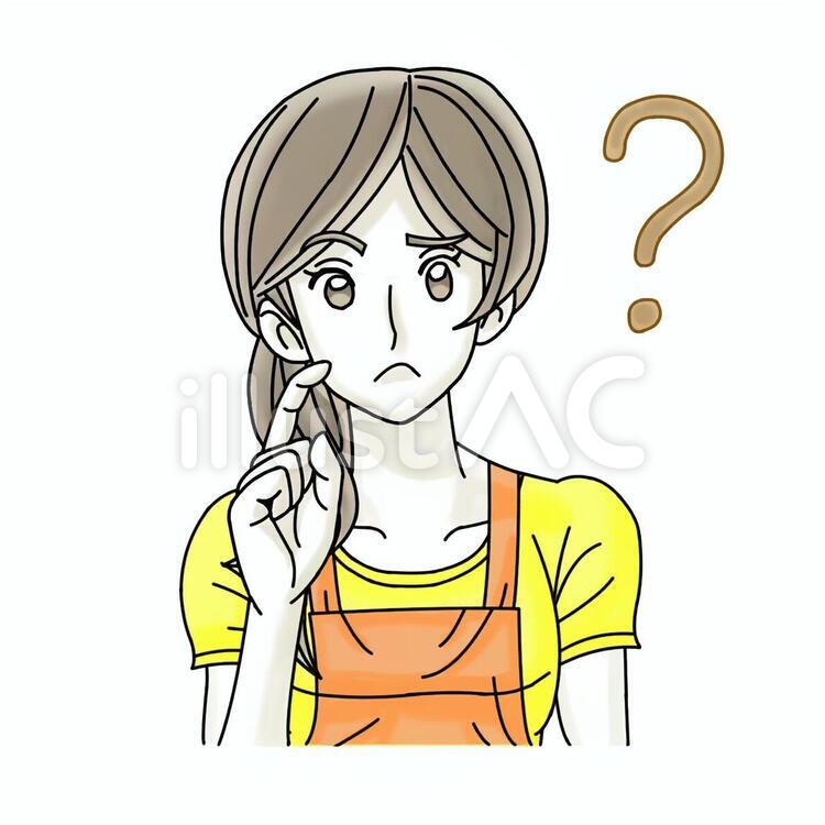 RE 女性12　表情3　手3　マーク2 人物,女性,おんなのイラスト素材