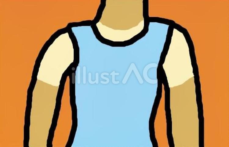 日焼けの跡 日焼け,tシャツ,跡のイラスト素材