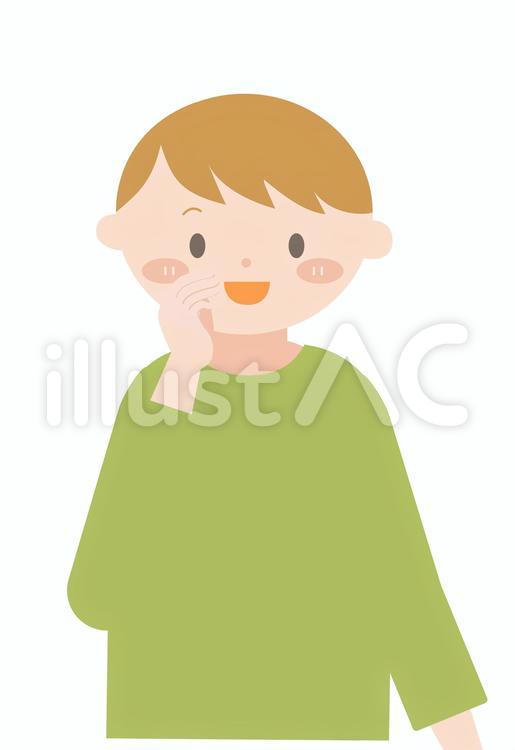 内緒話　男性 秘密,こそこそ,話すのイラスト素材