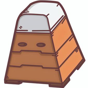 跳び箱のかわいいデフォルメイラスト 跳び箱,授業,学校,運動,スポーツ,小学校,体育館,用具,教育,段のイラスト素材