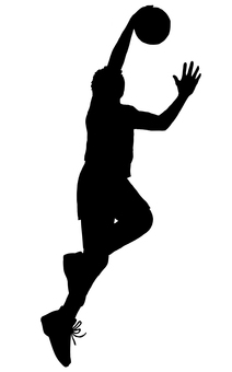 ジャンプしてシュート バスケットボール,ダンクシュート,ジャンプ,男性,人物,スポーツ,パスのイラスト素材