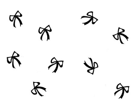 黒リボン背景パターン 黒,リボン,背景,パターン,商用可,単色,シンプル,可愛い,ガーリー,バレエコアのイラスト素材