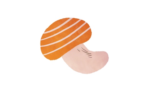 しましま模様のキノコ しましま模様のキノコ キノコ,きのこ,シンプル,手書き,手描き,素材,挿し絵のイラスト素材