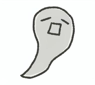抜けた魂_1 魂,廃人,生気,抜ける,なくなる,活力,気力,意欲,疲労困憊,意気消沈のイラスト素材