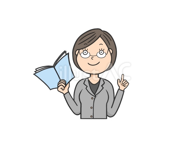 学校で勉強を教える女性の教師 女性,先生,教師のイラスト素材