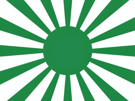 旭日・初日の出・朝日・太陽２（緑） 旭日,初日の出,朝日,太陽,ご来光,曙光,旭光,朝日影,朝焼け,初日のイラスト素材