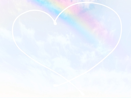 Rainbow heart sky, JPG Rainbow heart sky, , JPG