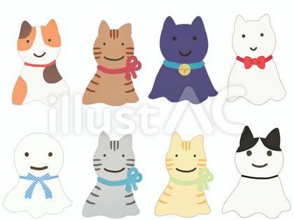 猫のてるてる坊主 セット 紐なし