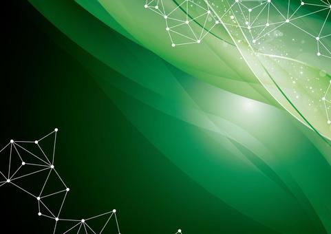 緑色の抽象的な曲線のデジタル背景 デジタル,サイバー,曲線,幾何学,ライン,光,パーティクル,スタイリッシュ,緑色,背景のイラスト素材