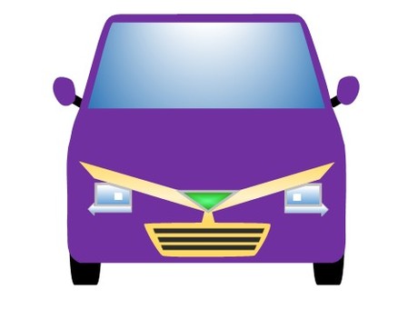 軽自動車97 軽自動車,ミニバン,ワンボックスカー,車,自動車,乗用車,自家用車,挿絵,乗り物,正面のイラスト素材