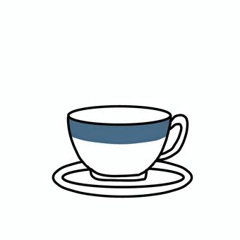 ティーカップ 物,食器,ティーカップ,カフェ,シンプル,生活のイラスト素材