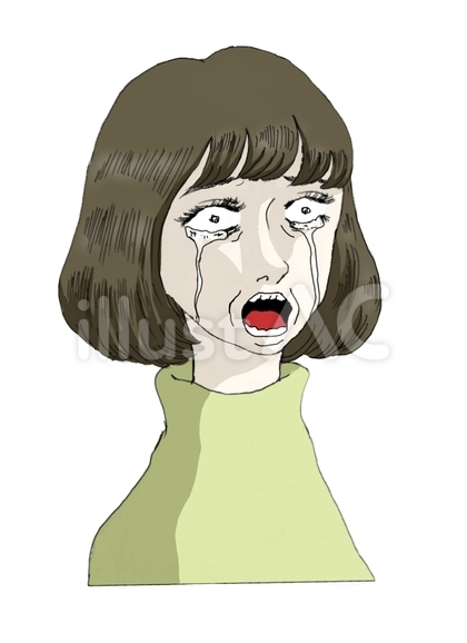 泣く女性