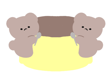 Pudding and bear, JPG and PNG Pudding and bear, pudding, sweets, bear, JPG and PNG