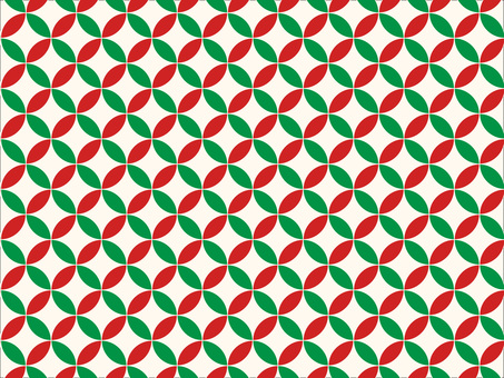 クリスマスカラーの七宝柄テクスチャ/線有 クリスマスカラーの七宝柄テクスチャ/線有 幾何学模様,テクスチャ,市松,スウォッチ,シームレス,パターン,模様,柄,飾り枠,背景のイラスト素材
