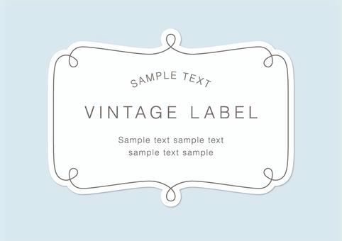 ビンテージフレームラベルくすみカラー10 フレーム,ビンテージ,ラベル,シンプル,枠,囲い,囲み,飾り罫,飾り枠,単品のイラスト素材