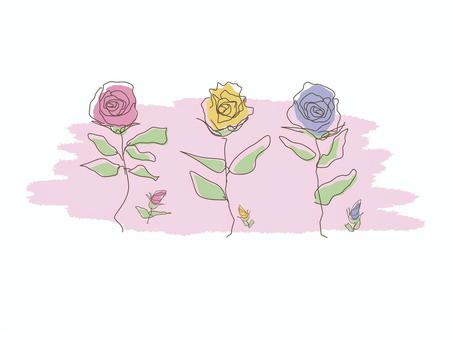 Hand-drawn rose illustration, JPG, PNG and AI Hand-drawn rose illustration, rose, pink, yellow, JPG, PNG and AI