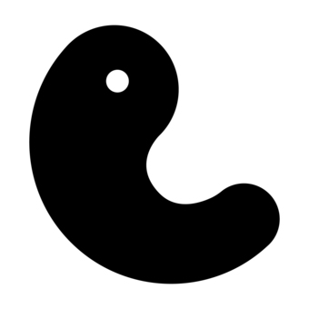 勾玉のシルエット 勾玉,シルエット,ピクトグラム,宝物,三種の神器,物,道具,石,古代,歴史のイラスト素材